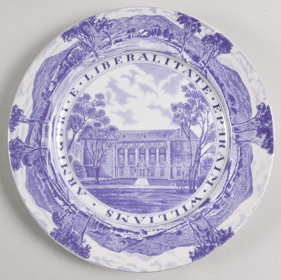 Williams College Dark Purple Dinner Plate by Jonroth Studios-1