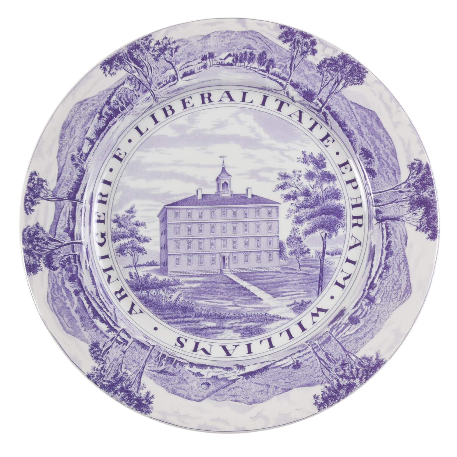 Williams College Dark Purple Dinner Plate by Jonroth Studios-1