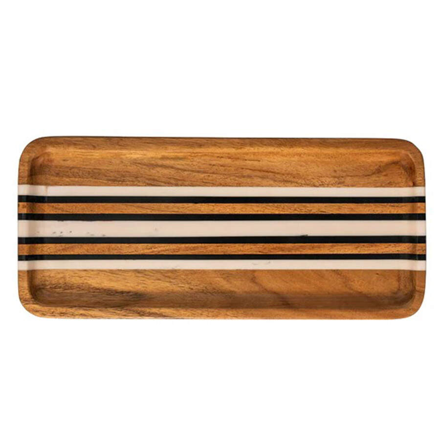 Stonewood Stripe 13" Trinket Tray by Juliska Ceramics-1