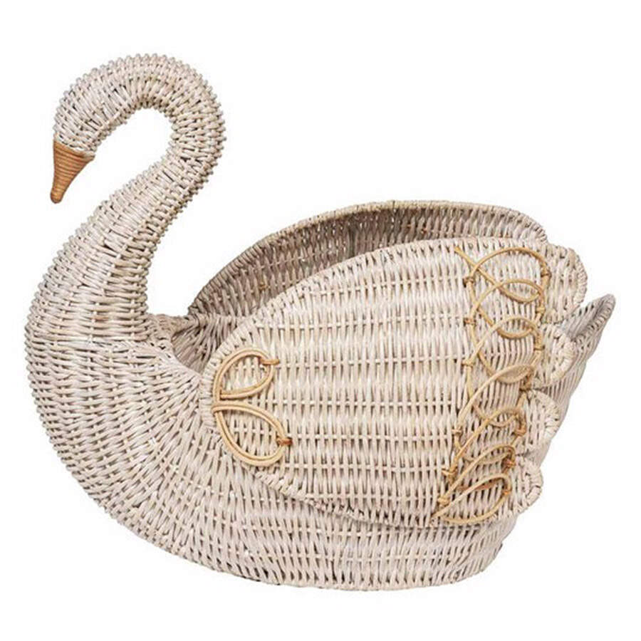 Provence Rattan Large Swan by Juliska Ceramics-1