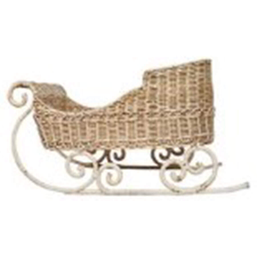 Provence Rattan Sleigh Centerpiece by Juliska Ceramics-1