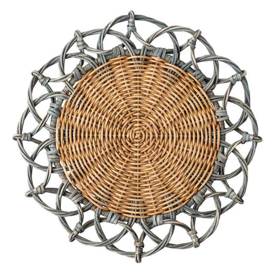 Provence Rattan Round Woven Rattan Placemat by Juliska Ceramics-1