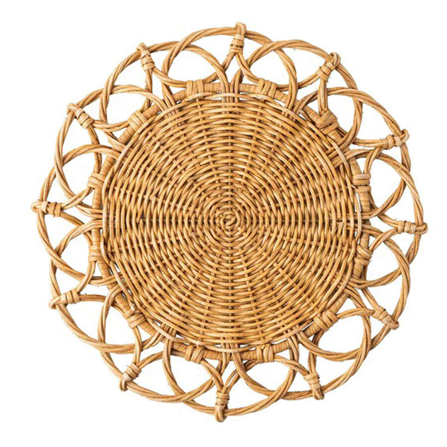 Provence Rattan Round Woven Rattan Placemat by Juliska Ceramics-1