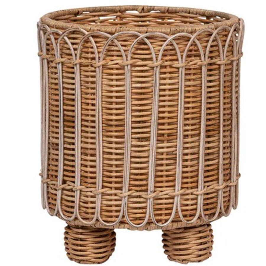 Provence Rattan 9" Planter by Juliska Ceramics-1