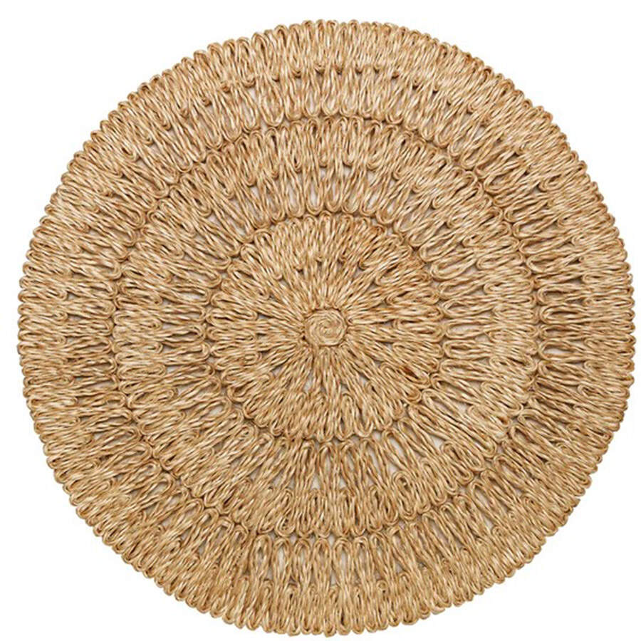 Table Decor Round Woven Placemat by Juliska Ceramics-1