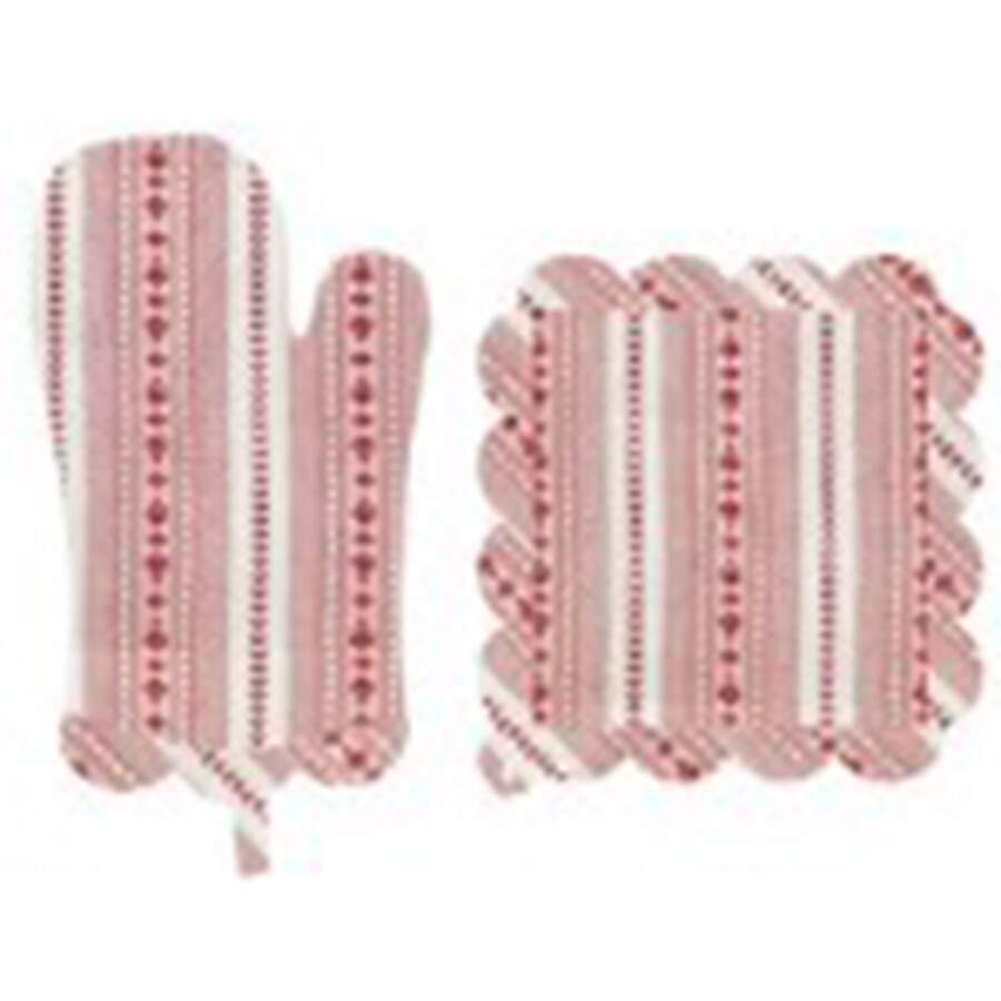 Table Decor Cloth Oven Mitt and Potholder Set by Juliska Ceramics-1