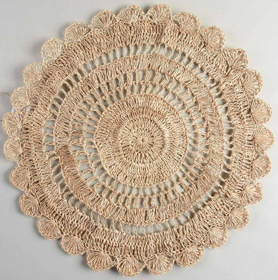 Table Decor Round Woven Placemat by Juliska Ceramics-1