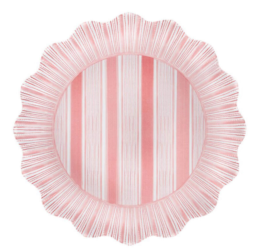 Cabana Stripe Melamine Dinner Plate by Juliska Ceramics-1