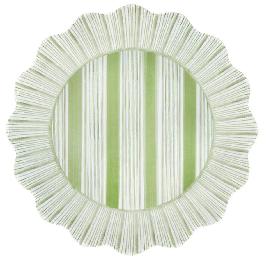 Cabana Stripe Melamine Dinner Plate by Juliska Ceramics-1