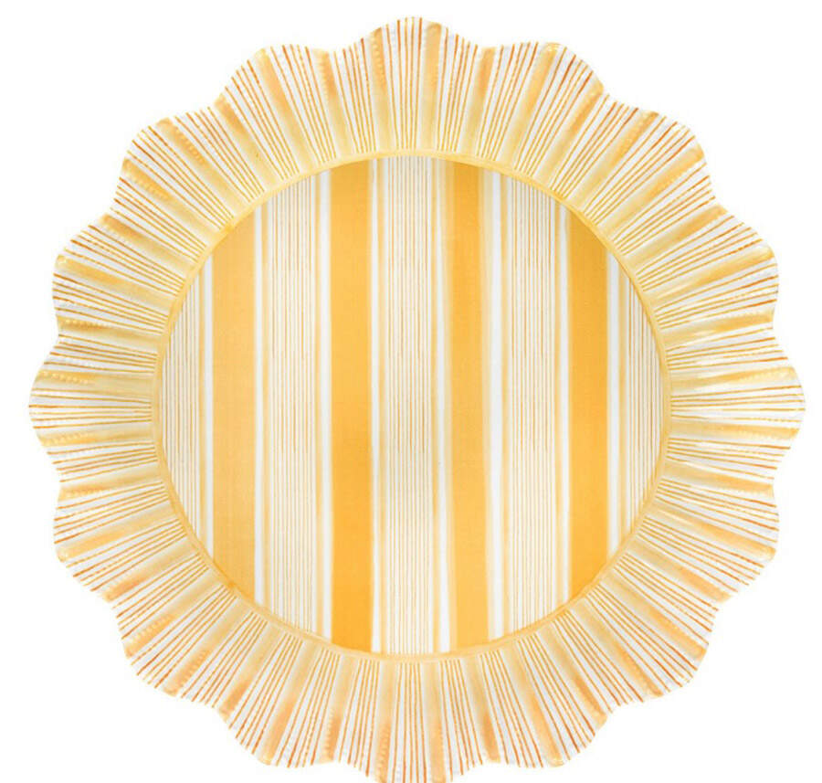 Cabana Stripe Melamine Dinner Plate by Juliska Ceramics-1