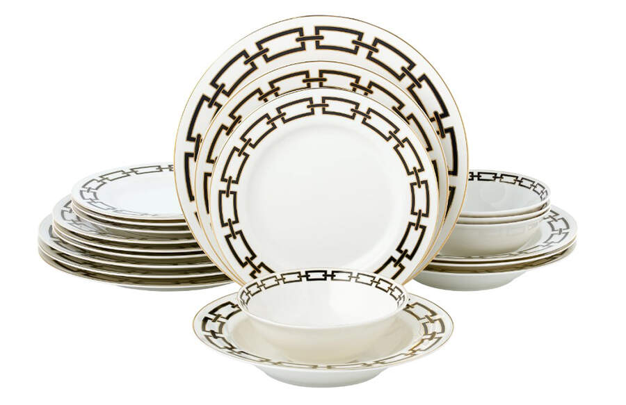 Abbey Black Dinner Plate by Joseph Sedgh Tablewr-1