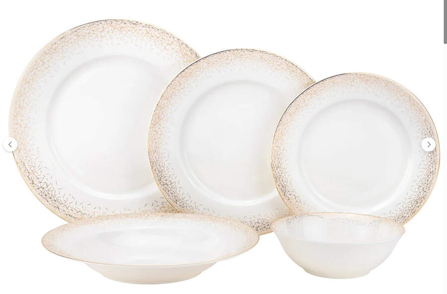 Infinity Gold Dinner Plate by Joseph Sedgh Tablewr-1
