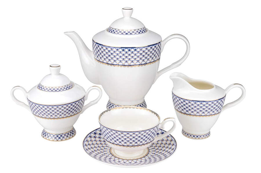 Villa Azure Teapot & Lid by Joseph Sedgh Tablewr-1
