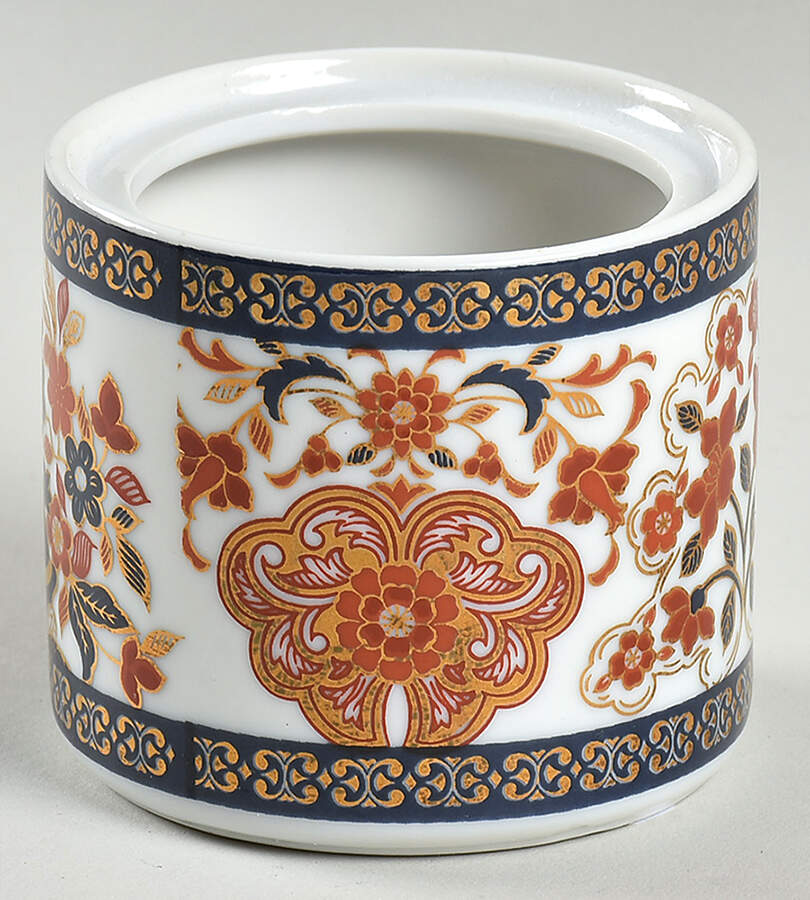 Gold Kabuki Mini Sugar Bowl No Lid by Bill Goldsmith-1