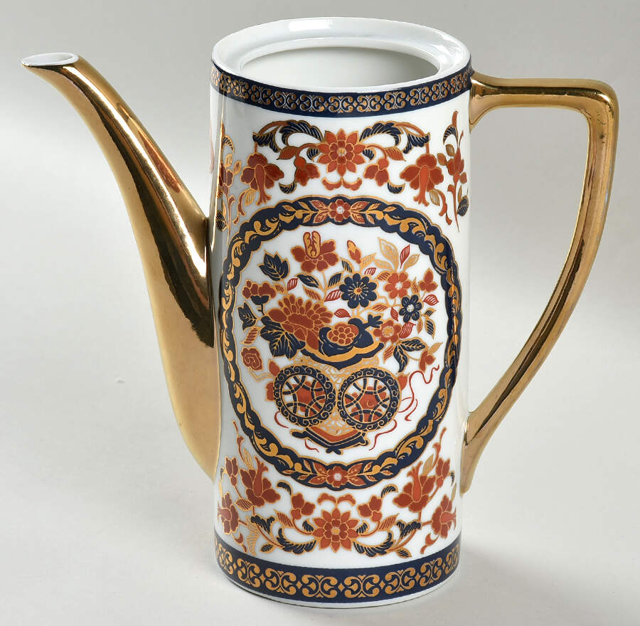 Gold Kabuki Mini Coffee Pot No Lid by Bill Goldsmith-1