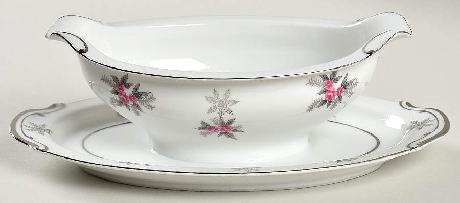 JAP1421 Gravy Boat with Attached Underplate by Japan-1