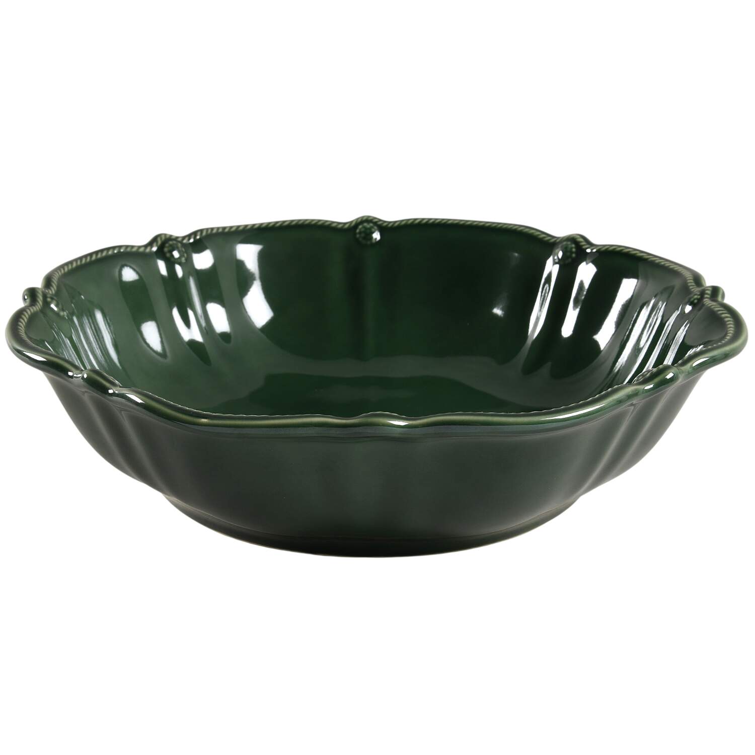 Berry&Thread-Basil Green 13" Round Serving Bowl by Juliska Ceramics-1