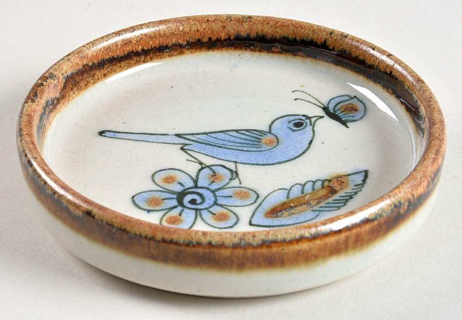 El Palomar Blue Coaster by Ken Edwards Pottery-1