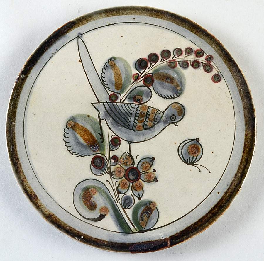 El Palomar Blue Tea Tile by Ken Edwards Pottery-1