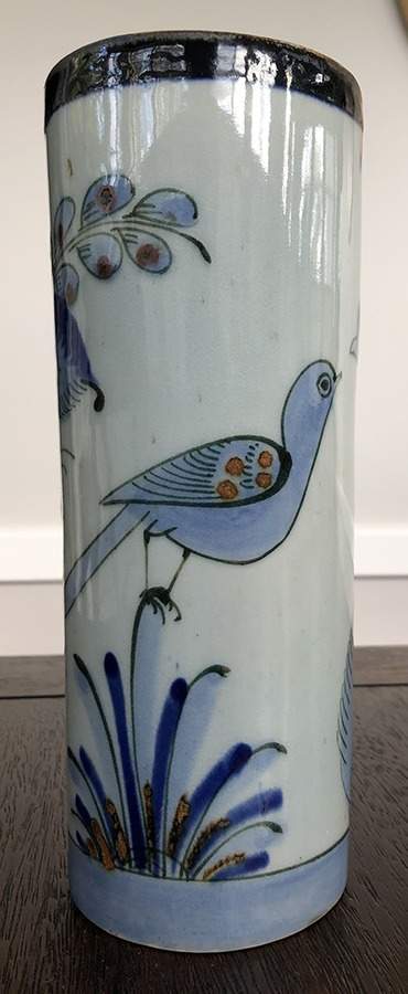 El Palomar Blue 9" Vase by Ken Edwards Pottery-1