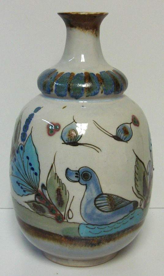 El Palomar Blue Open Carafe by Ken Edwards Pottery-1
