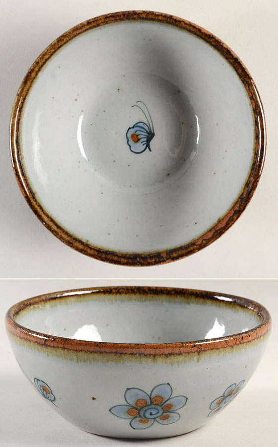 El Palomar Blue 6" Round Vegetable Bowl by Ken Edwards Pottery-1