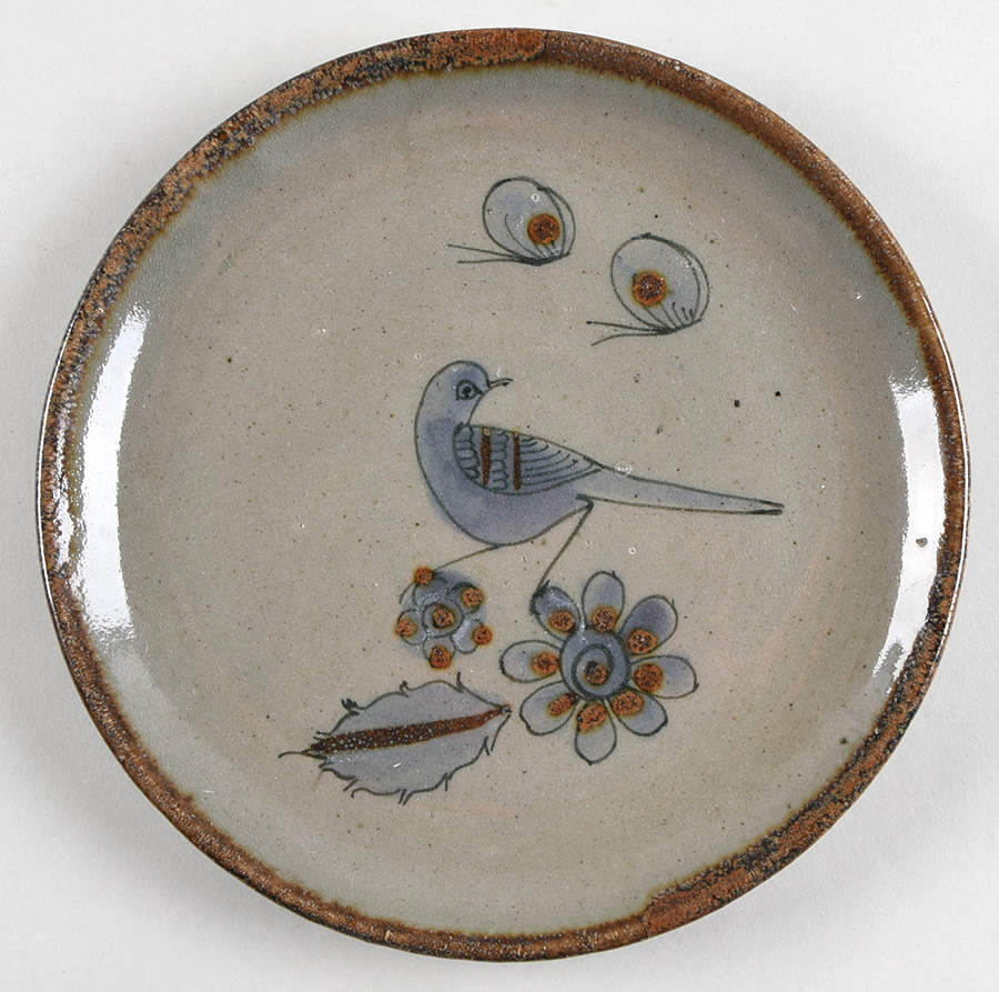 El Palomar Blue Salad Plate by Ken Edwards Pottery-1