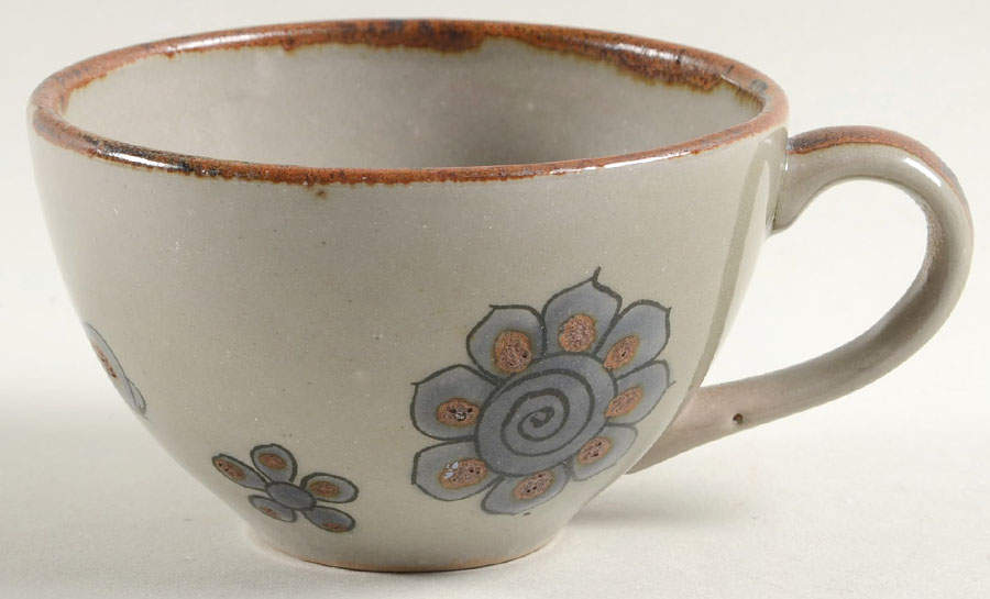 El Palomar Blue Flat Cup by Ken Edwards Pottery-1