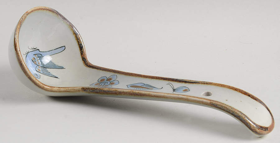 El Palomar Blue Tureen Ladle by Ken Edwards Pottery-1