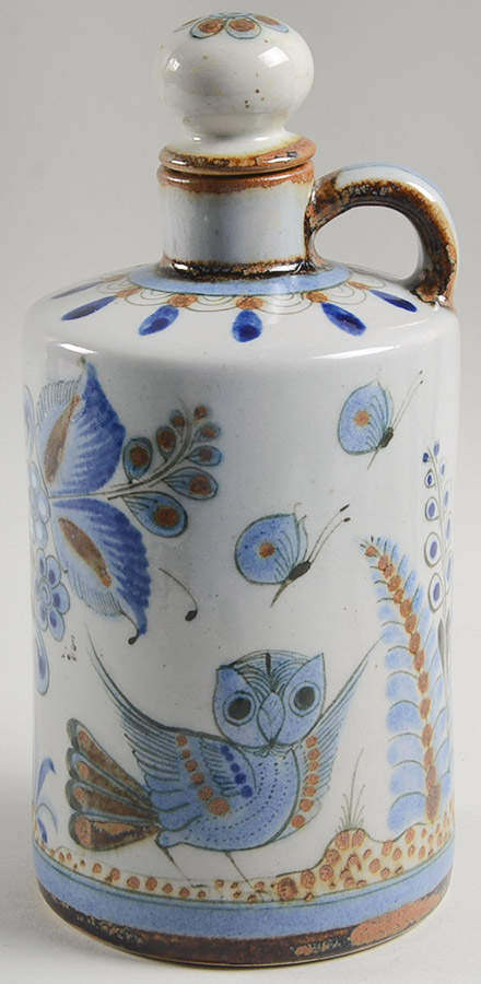 El Palomar Blue Carafe & Lid by Ken Edwards Pottery-1