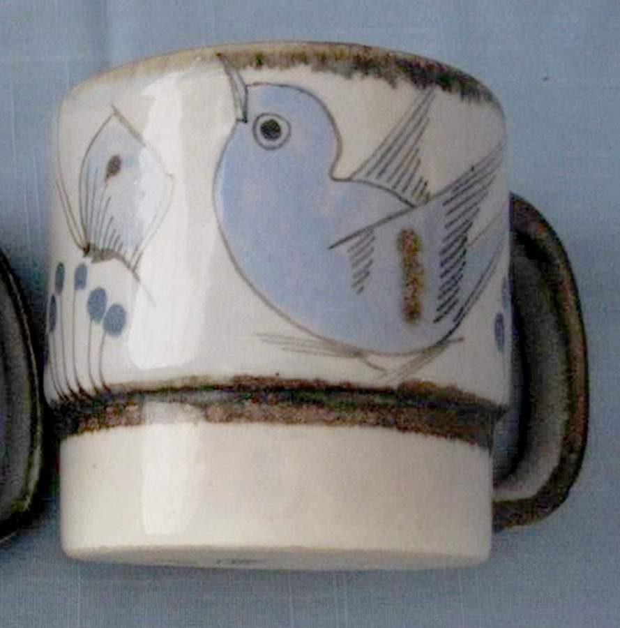 El Palomar Blue Mug by Ken Edwards Pottery-1