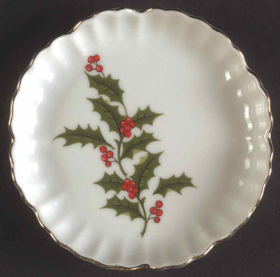 Christmas Holly (Smooth Edge) Coaster by Kashima-1