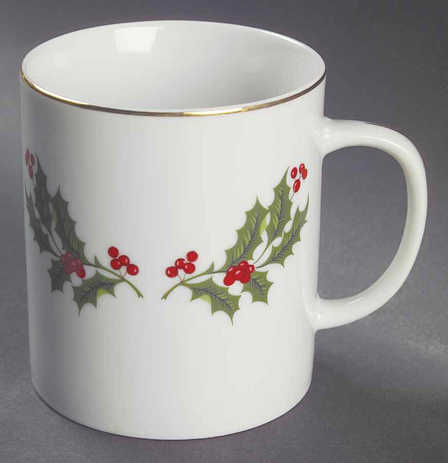Christmas Holly (Smooth Edge) Mug by Kashima-1
