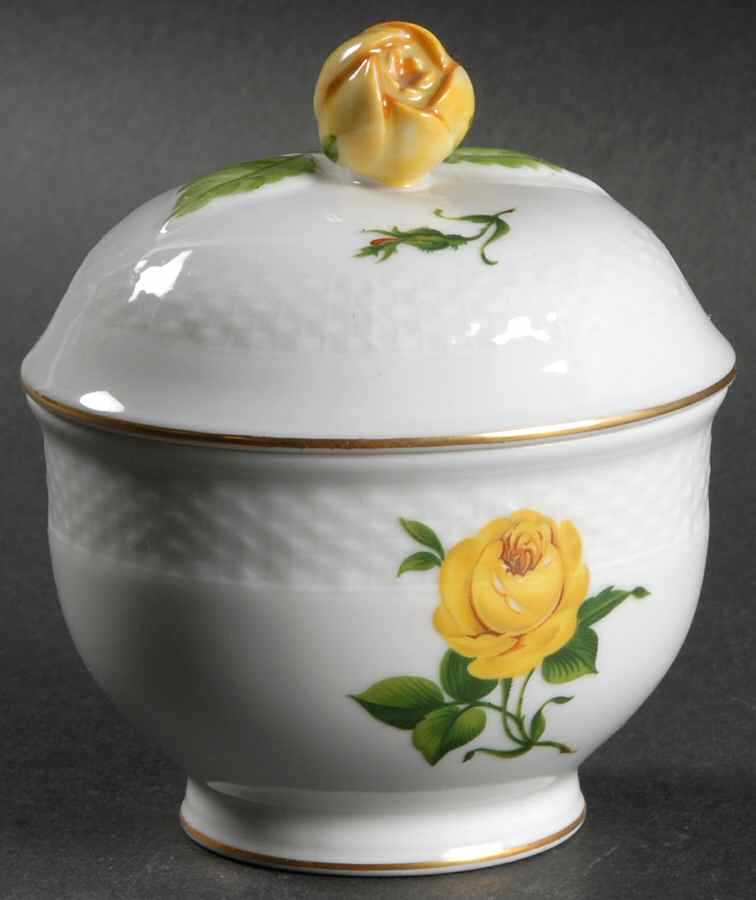 Charlottenburg (Scalloped) Sugar Bowl & Lid by Kaiser-1