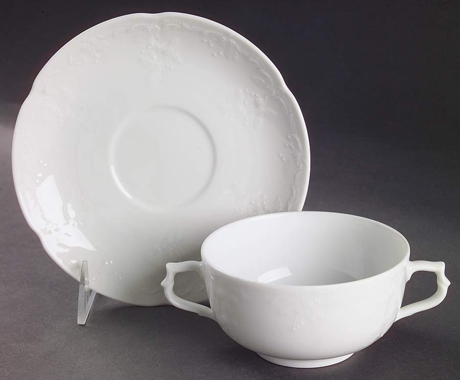 Dubarry Cream Soup Bowl & Saucer Set by Kaiser-1