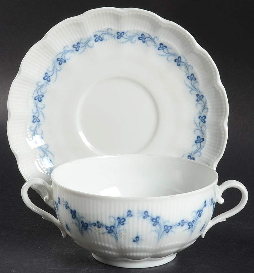 Festival Flat Cream Soup Bowl & Saucer Set by Kaiser-1