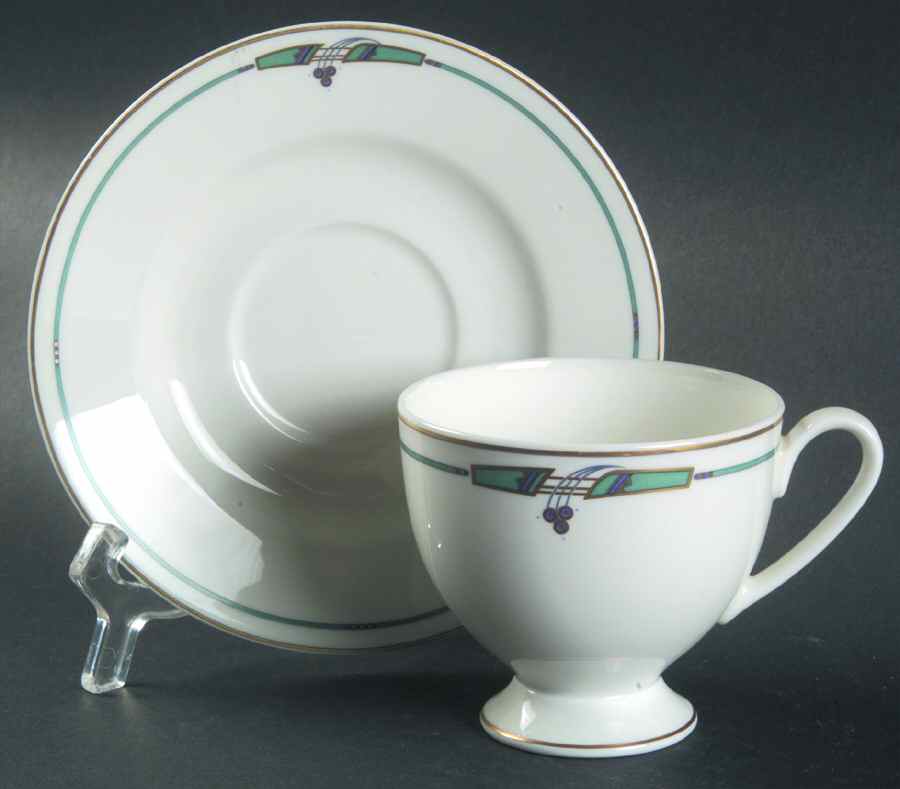 Ibiza Footed Cup & Saucer Set by Kaiser-1