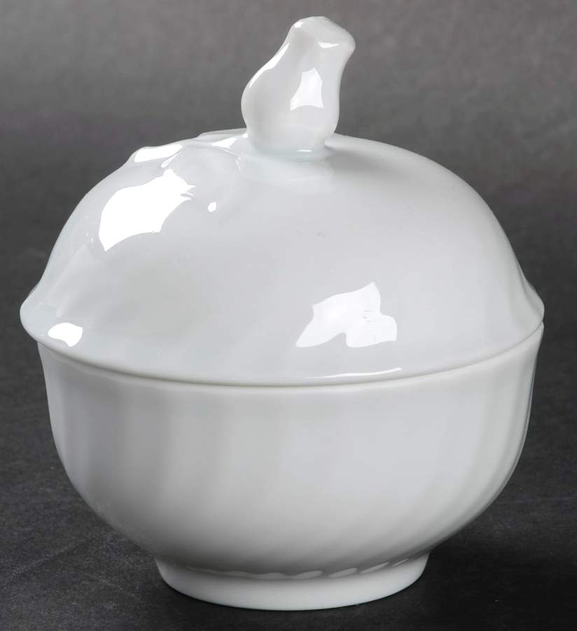 Nicole (Swirl) Mini Sugar Bowl & Lid by Kaiser-1
