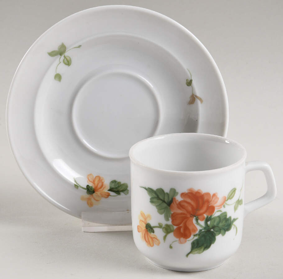 Lauriane Flat Demitasse Cup & Saucer Set by Kaiser-1