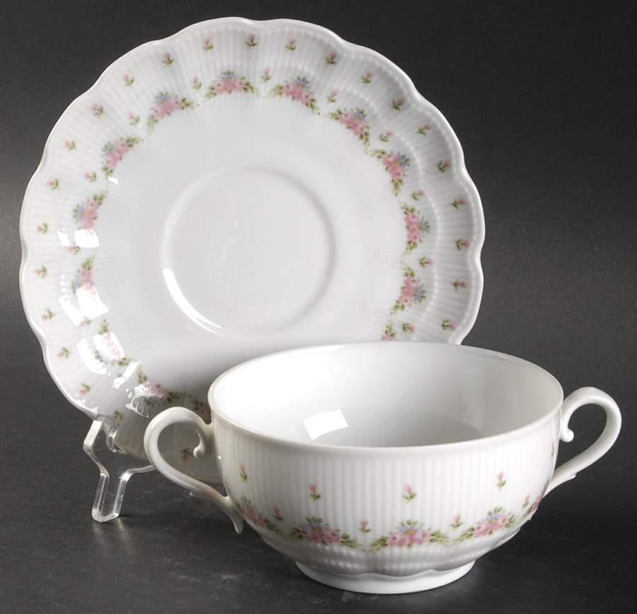 Marseille Cream Soup Bowl & Saucer Set by Kaiser-1