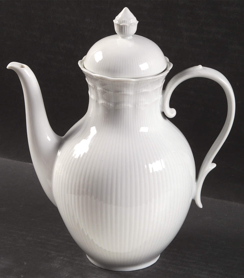 Romantica All White Coffee Pot & Lid by Kaiser-1