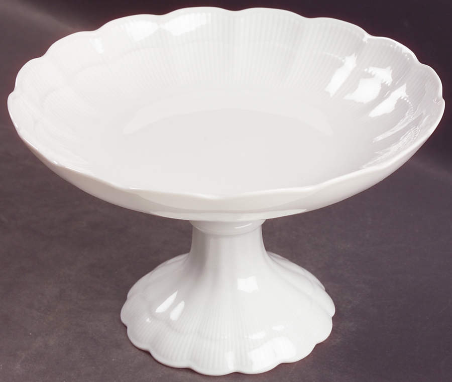 Romantica All White Round Compote (Height X Width) by Kaiser-1