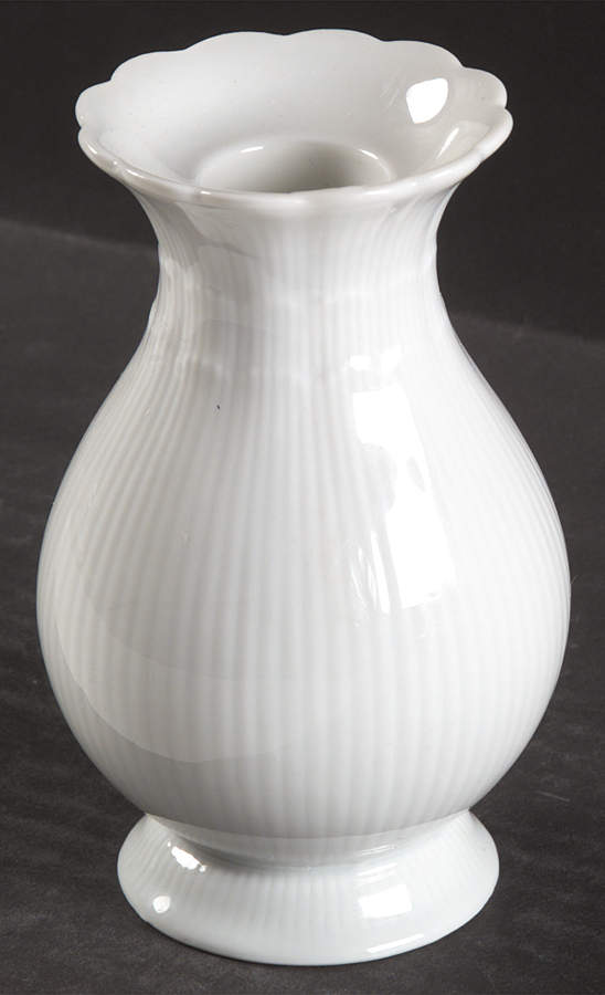 Romantica All White Tall Candlestick by Kaiser-1
