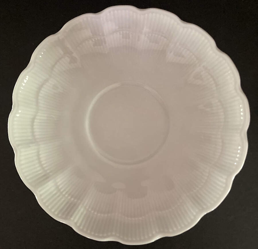 Romantica All White Saucer for Oversized Cup by Kaiser-1