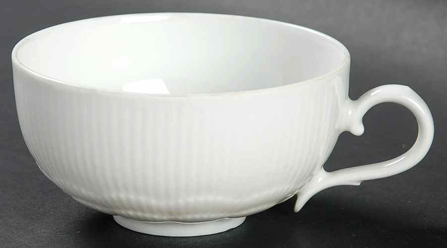 Romantica All White Flat Demitasse Cup by Kaiser-1