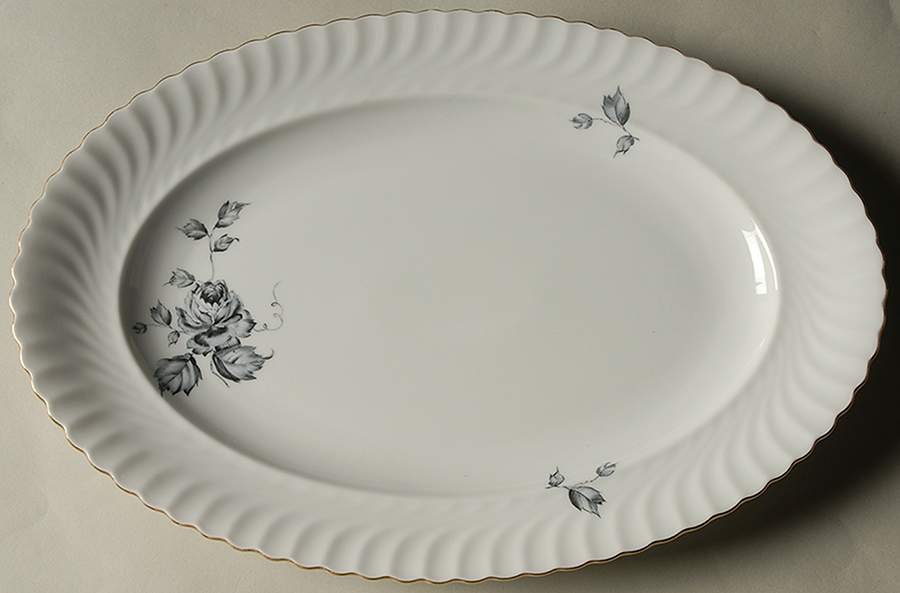 Silver Dawn 12" Oval Serving Platter by Kaiser-1