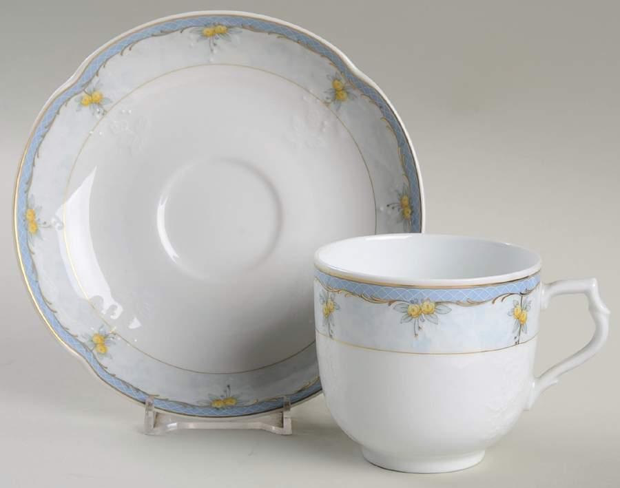 Versailles Flat Cup & Saucer Set by Kaiser-1