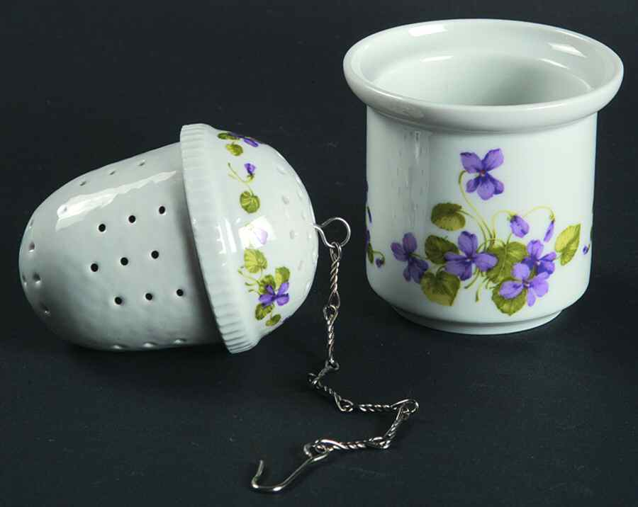Viola Tea Ball W/Holder by Kaiser-1