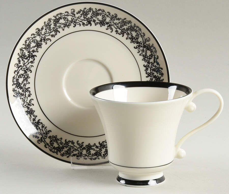 Donna Marie Footed Cup & Saucer Set by Karilon-1