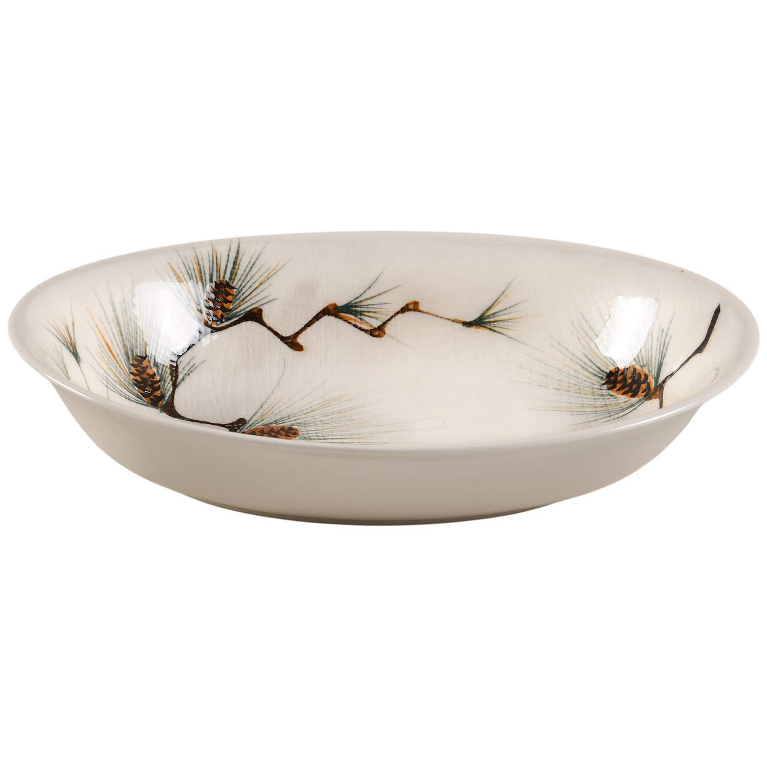 Canyon Pine 10" Oval Vegetable Bowl by Kanedai-1
